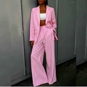 ZARA SET 2 pc BLAZER AND WIDE PANT size XS/S